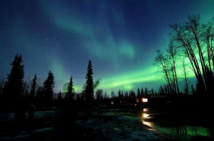 northern lights from fairbanks alaska