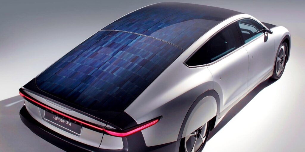 Lightyear solar car roof photo