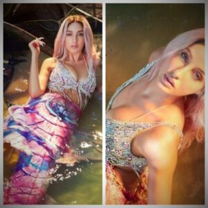 nora fatehi mermaid photoshoot