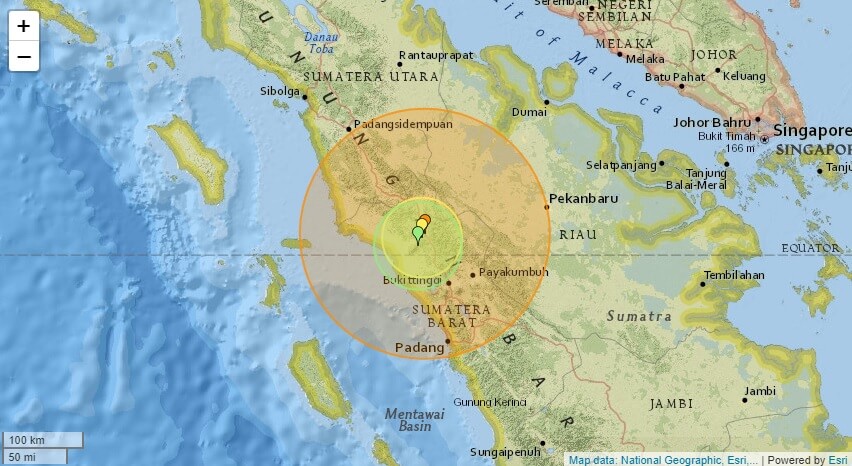 earthquake today indonesia sumatra island earthquake
