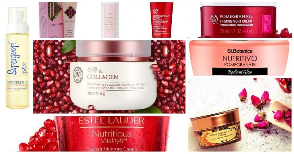 top pomegranate infused beauty products