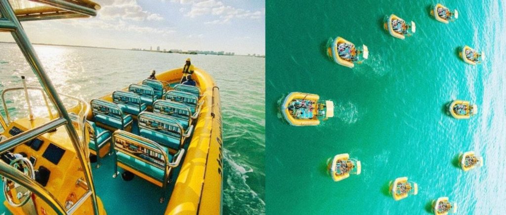 speedboat water shuttle available for Yas Bay