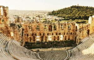 Odeon of Herodes Atticus Roman Theatre in Athens