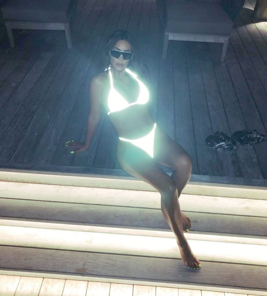 Kim Kardashian Glow-in-the-Dark Bikini