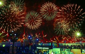 fireworks in uae during sheikh zayed festival
